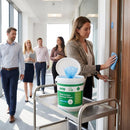 Surface Sanitiser Wipes Starter Tub – Green – 200mm, 400 Pack – Disinfectant, Rapid Action – Commercial & Hospitality Use