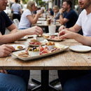 Rectangular Flat Trays – 150 x 530mm Barley White – Durable Ceramic – Commercial & Buffet Use