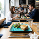 Rectangular Plates – 210x140mm – Aqua Stoneware, Crackle Glaze – Contemporary Dining & Catering