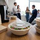 Compostable Wide Bowl PLA Flat Lid – 185-Series – Eco-Friendly Disposable – Catering & Events
