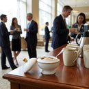 Covered Sugar Bowls – 250ml – White with Gold Edging – Fine Dining & Hospitality