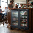 Bottle Cooler – 133Ltr – Fan Assisted, Double Glazed Doors, LED Lighting – Commercial Bar & Restaurant