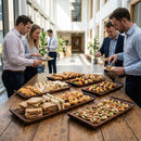 Wooden Buffet Trays – 460mm – Durable Wood | 4 Pack – Commercial