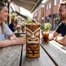 Ceramic Tiki Mug – 400ml – Coffee Brown – Indoor/Outdoor