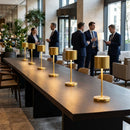 LED Cordless Table Lamp – 260mm Brushed Gold – Dimmable, Pack of 6 – Indoor & Hospitality