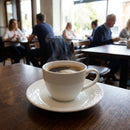 White Saucers – 128mm – Embossed Pattern, Porcelain – Commercial & Hospitality Use