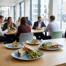 Triangle Plates – 229mm Cornflower Blue – Stoneware | 6mm Thickness | Commercial Grade – Indoor