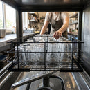 Wire High Sided Glass Basket – 500mm – PE Coated Durable Rack – Commercial Kitchen Use