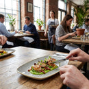 Rectangular Plates – 121 x 200mm Peppercorn Grey – Hand-Decorated Ceramic – Commercial & Restaurant Use