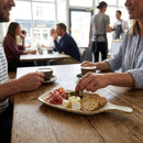 Handled Paddle Plate – 284mm Barley White – Rustic Stoneware – Restaurant & Bar Use