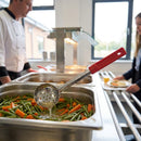 Perforated Solid Spoodle – 60ml Red Handle – Accurate Portion Control – Commercial Kitchen