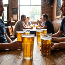 Panelled Beer Tumblers – 1 Pint / 590ml / 20oz – Tempered Glass – Commercial Use