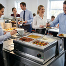 Wet Heat Bain Marie – 1/2 GN & 1/4 GN Pans Included – Easy Drain Tap – Commercial Kitchen