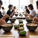 Stoneware Rice Bowls – 110mm – Granite Finish, Ridged Design – Commercial & Home Dining