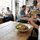 Lotus Bowls – 229mm Green – Semi-Matte Vellum Glaze, Rustic Edge – Commercial Hospitality