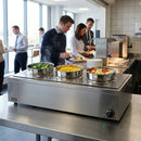Commercial Bain Marie – 3 Pots – Wet & Dry Heat Options – Catering & Buffet Use