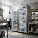 Double Door Freezer – Stainless Steel – Commercial Grade | 600L Capacity – Indoor Use