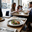 Round Coupe Plates – 200mm Peppercorn Grey – Hand Finished Ceramic – Commercial & Hospitality