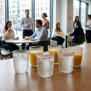 Glass Tumblers – 360ml – Vertical Optic Design – Home & Bar Entertaining