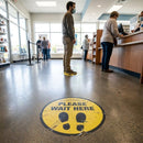 Social Distancing Floor Graphic – 200mm – Durable Vinyl | Indoor Use – Commercial