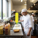 Yellow Squeeze Sauce Bottle – 24oz – Polyethylene, Wide Neck – Commercial Kitchen & Catering