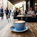 Cappuccino Cups – 227ml 8oz – Cornflower Blue – Super Vitrified Glaze – Commercial Hospitality