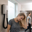 Hardwired Hair Dryer – 147 x 238 mm – 1200W, IP34, Cool Touch, Extendable Hose – Commercial & Hospitality