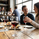 Round Wine Glasses – 400ml 13.75oz, LCE at 175ml – Toughened Glass – Restaurant & Bar Use (12 Pack)
