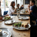 Organic Walled Plates – 206mm Grey – Super-Vitrified Porcelain – Commercial Dining