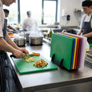 Low Density Chopping Board Set with Rack – 7 Piece – 450x300x10mm – Commercial Kitchen Hygiene