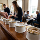 Classic Condiment Pots – 65mm – Fine Bone China with Burnished Gold Edging – Restaurant & Dining Tableware
