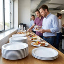 Melamine Narrow Rimmed Plates – 165mm – Durable, Scratch-Resistant – Schools & Nursing Homes