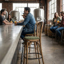 Bar Chair – Weathered Oak – Wood | N/A | N/A | Commercial – Indoor