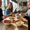 Triangle Bowls – 153mm Tangerine – Super Vitrified Ceramic – Commercial & Restaurant Use