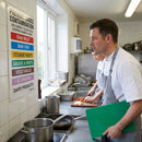 Color Coded Chopping Board Wall Chart – Rigid Plastic – Food Hygiene & Safety – Commercial Kitchen