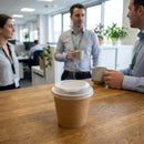 Compostable Hot Cup Lid – 62-Series 4oz – CPLA Renewable Material – Commercial Use