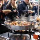 Aluminium Non-stick Paella Pan – 45cm – Teflon Coated | 2mm Thickness | Commercial Grade – Indoor/Outdoor