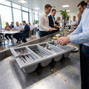 Cutlery Tray – 330x533mm Grey – Durable Plastic | 5 Compartments | Commercial/Indoor