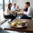Stonecast Raw Lotus Plate – Brown – 254mm – Semi-Matte Vellum Glaze – Commercial & Hospitality
