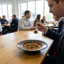 Wide Rim Bowls – 280mm Iron Black – Stoneware | 6mm Thickness | Commercial Grade – Indoor/Outdoor