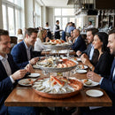 Seafood Tower Serving Bowl – 350mm – Vintage Copper Hammered Stainless Steel – Restaurant & Event Use
