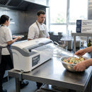 Cling Film Dispenser and Refill Bundle – 450mm – Push-to-Cut Safety Lid – Commercial Kitchen Use