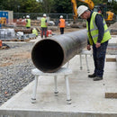 Pipe Stand – 355x165mm – Steel | Long Legs | Heavy Duty | Industrial