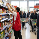 Red Tabard – Sleeveless, Adjustable Popper Fastenings – Protective Apron – Kitchen & Canteen Use