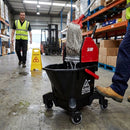 Kentucky Mop Bucket and Wringer – 13L Red – Plastic | Durable | Commercial – Indoor