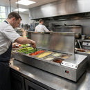 Refrigerated Preparation Well – 3 Compartments – Stainless Steel | Commercial Grade – Industrial