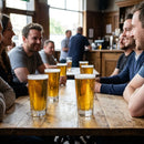 Beer Glasses – 360ml – Heavyweight Pentagon Base – Commercial & Home Bar Use
