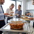 Round Casserole Dish – 2.1L – Borosilicate Glass – Oven & Freezer Safe