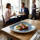 Triangular Chefs Plates – 365 x 250mm Blueberry – Durable Stoneware – Commercial & Restaurant Use
