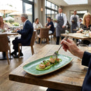 Oblong Chefs Plates – 269 x 127mm Samphire Green – Hand-Painted Ceramic – Commercial Kitchen & Restaurant